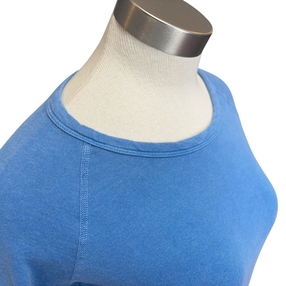 Standard James Perse Womens Sweatshirt Blue Supima Cotton French Terry Sz 1 S - Picture 3 of 9